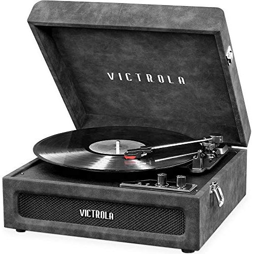  Victrola 3-in-1 Bluetooth Suitcase Record Player with 3-Speed Turntable