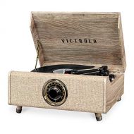 Victrolas 4-in-1 Highland Bluetooth Record Player with 3-Speed Turntable with FM Radio