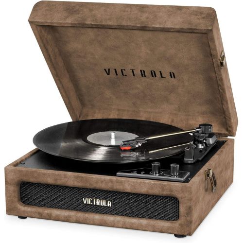  Victrola 3-in-1 Bluetooth Suitcase Record Player with 3-Speed Turntable