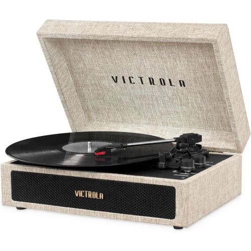  Victrola Parker Bluetooth Suitcase Record Player with 3-Speed Turntable