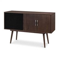 Victrola VH-25-ESP Woodland Classic Mid-Century Modern Credenza with Built-in Speakers and Wireless Bluetooth Connectivity, Espresso