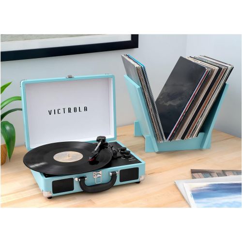  Victrola Journey+ Bluetooth Suitcase Record Player with Matching Record Stand