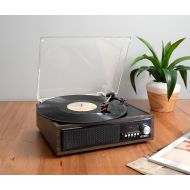 Victrola 3-in-1 Bluetooth Record Player with Built in Speakers and 3-Speed Turntable, Espresso