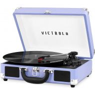 Victrola Vintage 3-Speed Bluetooth Portable Suitcase Record Player with Built-in Speakers Upgraded Turntable Audio Sound Includes Extra Stylus Lavender (VSC-550BT-LVG)