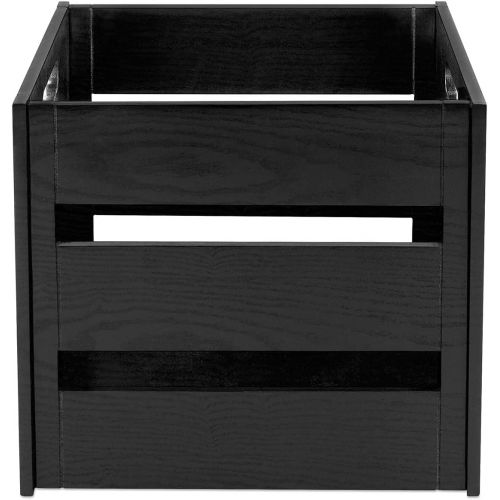  Victrola Wooden Record Crate, Black (VA-20-BLK)