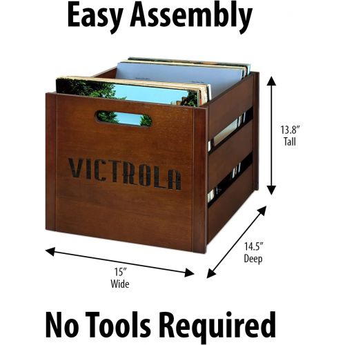  Victrola Wooden Record Crate