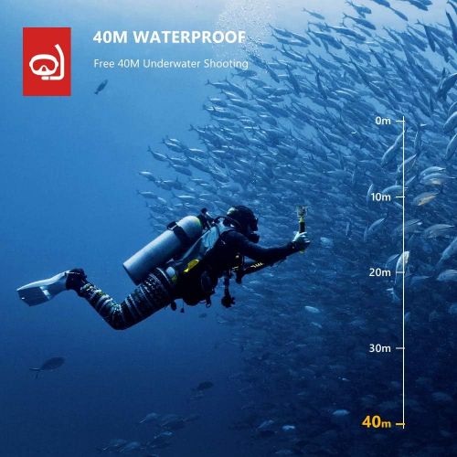  [아마존 핫딜] Victure AC700 Action Camera 4K Wi-Fi 20MP 132FT(40M) Waterproof Underwater Camcorder with Remote Control and External Mic