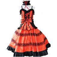 Vicwin-One Tokisaki Kurumi Gothic Dress Uniform Halloween Cosplay Costume