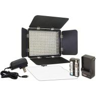 Vidpro LED-330X Photo and Video Light Kit - On Camera Panel LED Light - Adjustable and Dimmable 3200K-5600K Variable Color Light Fits Cameras w/Hot Shoe Includes Rechargeable Battery Diffuser