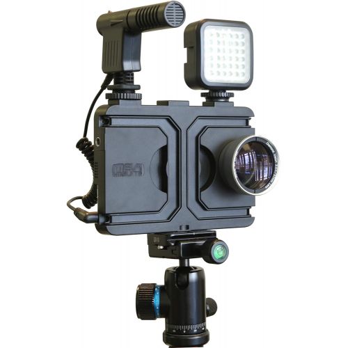  VidPro MegaMount Multimedia Rig Case Video stabilizer for Apple iPhone 8 and 7. Easily Attach Lenses, Lights, Microphones. Great for Video Recording. Mounts on Tripods and Monopods