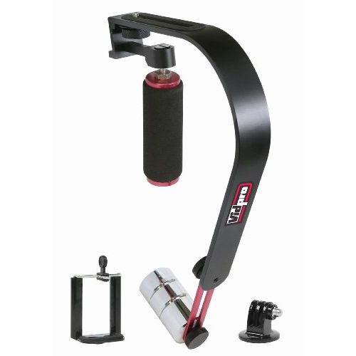  VidPro Olympus Tough TG-5 Digital Camera Handheld Video Stabilizer - For Digital Cameras, Camcorders and Smartphones - GoPro & Smartphone Adapters Included