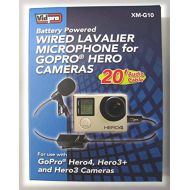 VidPro XM-G10 Lavalier Lapel Clip-on Microphone 20-Feet Cable for GoPro HERO3 / HERO3+ / HERO4