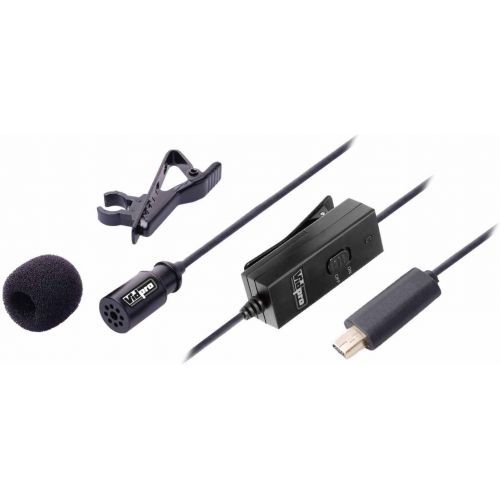  VidPro XM-G10 Lavalier Lapel Clip-on Microphone 20-Feet Cable for GoPro HERO3 / HERO3+ / HERO4