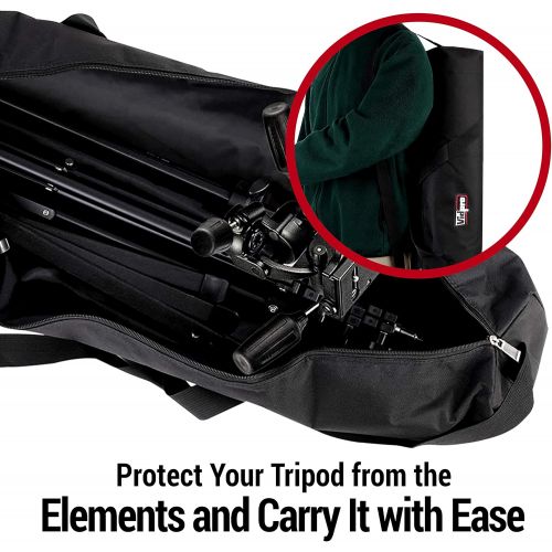  VidPro TC-22 Zippered Carrying Case 22 Long with Shoulder Strap and Carry Handle for Scopes Tripods and Light Stands and Other Equipment