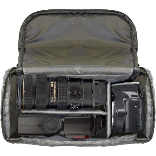  Vidpro CR-350 Medium Gadget Bag for DSLR Camcorders and Video Cameras Holds 1-2 Camera Bodies and 2 Additional Lenses Flashes or Other Accessories Configurable Velcro Dividers
