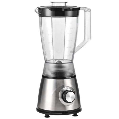  vidaXL Mixer 400W 1,5L Edelstahl Schwarz Standmixer Smoothie Maker Kuechenmixer