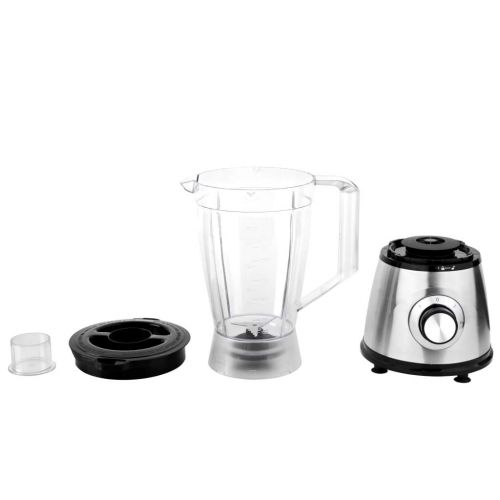  vidaXL Mixer 400W 1,5L Edelstahl Schwarz Standmixer Smoothie Maker Kuechenmixer