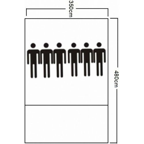  VidaXL vidaXL Tunnelzelt Familienzelt Campingzelt 6 Personen Gruppenzelt blau-dunkelblau