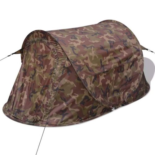  VidaXL vidaXL Wurfzelt Pop-up Strand Camping Trekkingzelt Automatik 2 Person Camouflage