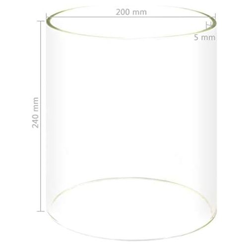  [아마존베스트]vidaXL Glass Cylinder Sausage Warmer Bockwurst Warmer Hot Dog Maker Replacement Glass