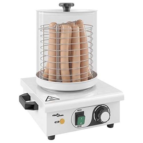  [아마존베스트]vidaXL Hot Dog Device Maker 450 W Sausage Warmer Bockwurst Warmer Sausage Cooker