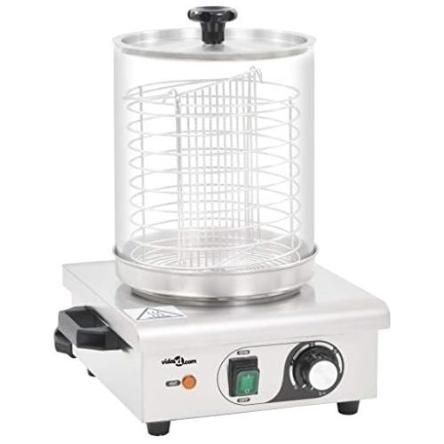  [아마존베스트]vidaXL Hot Dog Device Maker 450 W Sausage Warmer Bockwurst Warmer Sausage Cooker