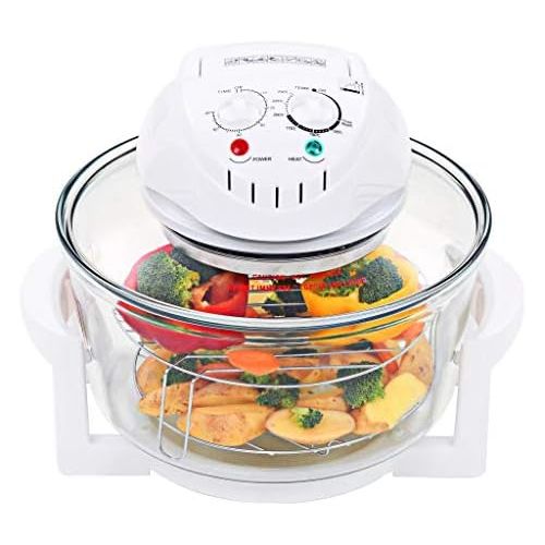  [아마존베스트]vidaXL Halogen Convection Oven with Extension Ring 1400 W 17 L