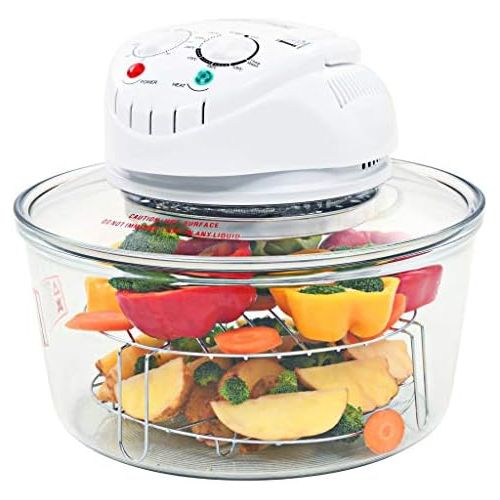  [아마존베스트]vidaXL Halogen Convection Oven with Extension Ring 1400 W 17 L