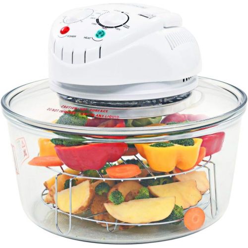  [아마존베스트]vidaXL Halogen Convection Oven with Extension Ring 1400 W 17 L