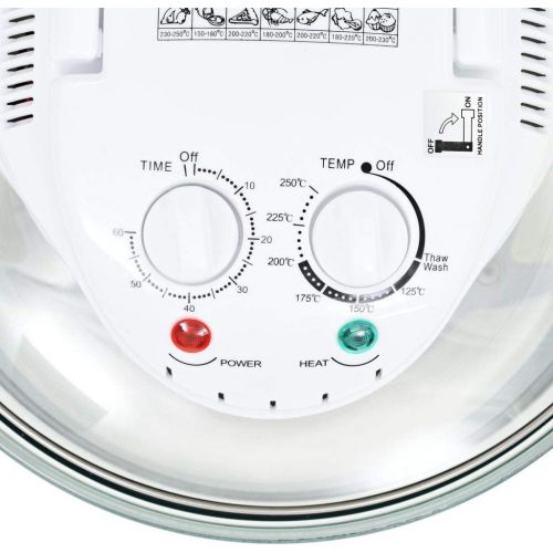  [아마존베스트]vidaXL Halogen Convection Oven with Extension Ring 1400 W 17 L