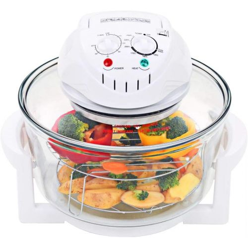  [아마존베스트]vidaXL Halogen Convection Oven with Extension Ring 1400 W 17 L