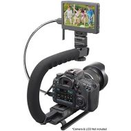 Pro Video Stabilizing Handle Grip for: Canon PowerShot SX160 is Vertical Shoe Mount Stabilizer Handle