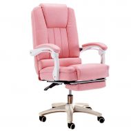 Video Desk Chairs Computer Chair Office Chair Stylish Reclining Sofa Chair Pink Home Swivel Chair Soft and Comfortable Office Chair 360 Rotation Lifting (Color : Pink)