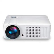 Video Projectors Projector Home Office Portable Mobile Phone no Screen TV 1080p Wireless WiFi Android Apple 4K Home Theater Intelligent Projector (Color : White, Size : 32x25x11cm)