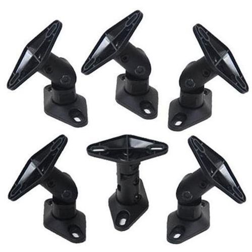  VideoSecu 6 Packs of Speaker Mount Satellite Home Theater Studio Surround Sound Wall or Ceiling Speaker Mount Brackets 1UP