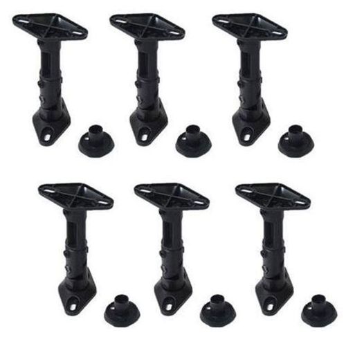  VideoSecu 6 Packs of Speaker Mount Satellite Home Theater Studio Surround Sound Wall or Ceiling Speaker Mount Brackets 1UP