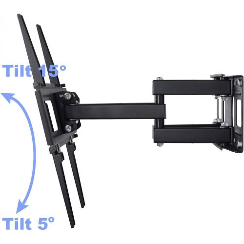  [아마존베스트]VideoSecu MW340B2 TV Wall Mount Bracket for most 32-65 Inch LED, LCD, OLED and Plasma Flat Screen TV, with Full Motion Tilt Swivel Articulating Dual Arms 14 Extend, up to VESA 400x