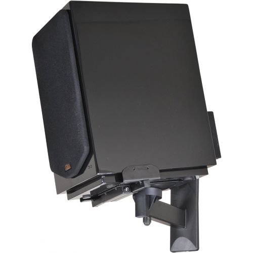  [아마존베스트]Last purchased on October 26, 2018 VideoSecu One Pair of Side Clamping Bookshelf Speaker Mounting Bracket with Swivel and Tilt for Large Surrounding Sound Speakers MS56B 3LH