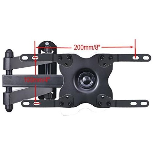  [아마존베스트]VideoSecu TV Wall Mount Monitor Bracket with Full Motion Articulating Tilt Arm 15 Extension for Most 27 30 32 35 37 39 40 LCD LED TVs with VESA 200x200 ML14B WS2