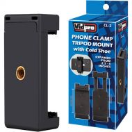 Vidpro CL-2 Phone Clamp Tripod Mount with Cold Shoe