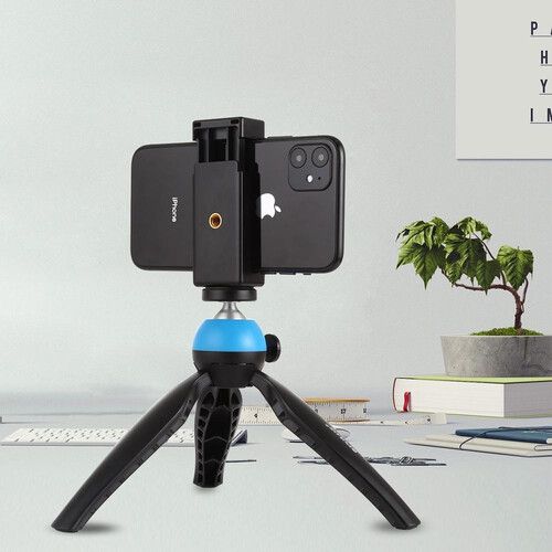  Vidpro CL-2 Phone Clamp Tripod Mount with Cold Shoe