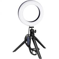 Vidpro Bi-Color LED Ring Light Kit with Tabletop Tripod and Ball Head (6