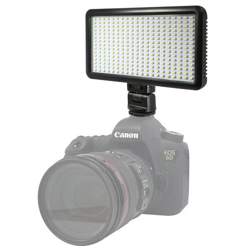  Vidpro LED-300 On-Camera Daylight-Balanced LED Light