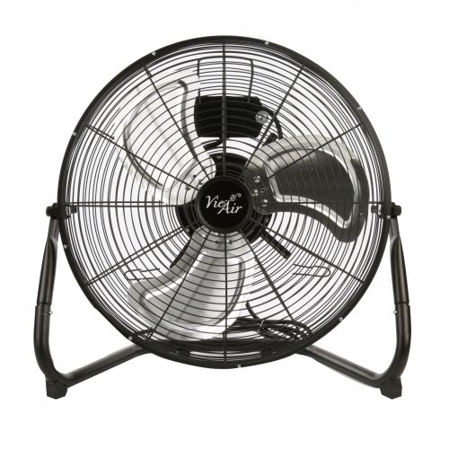  Vie Air 18 High Velocity Floor 3-Speed Fan, Black