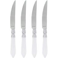 Vietri Aladdin Antique White Serrated Steak Knives Set of 4, 9