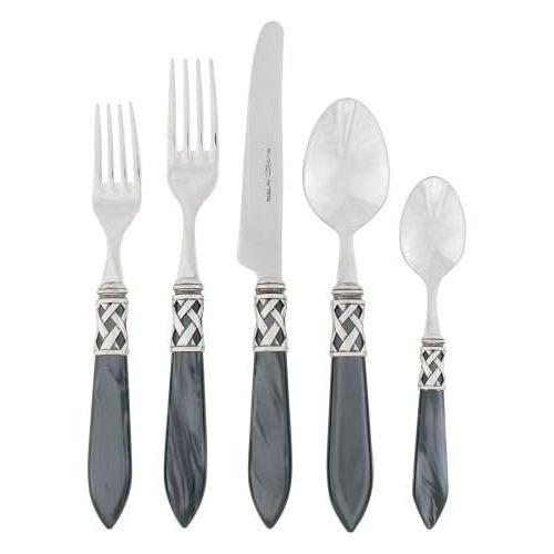  VIETRI Vietri ALD-9800B Aladdin Antique Flatware Place Set, Blue