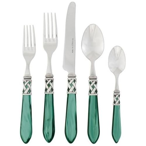  VIETRI Vietri ALD-9800B Aladdin Antique Flatware Place Set, Blue