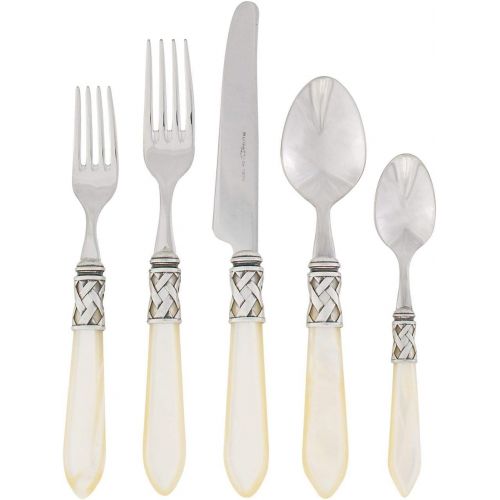  VIETRI Vietri ALD-9800B Aladdin Antique Flatware Place Set, Blue