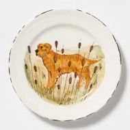 Vietri Wildlife Hunting Dog Dinner Plate