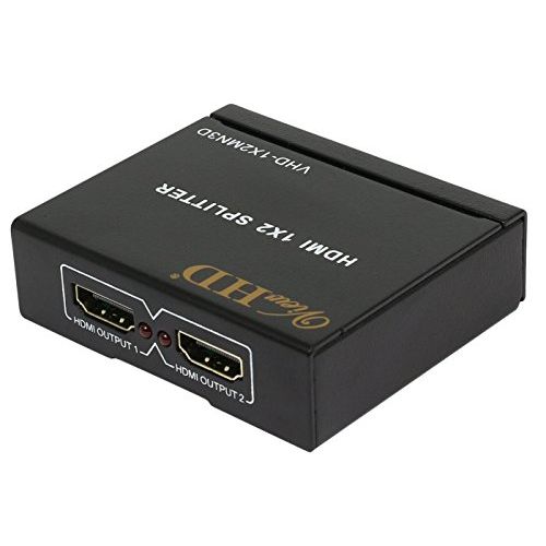  ViewHD 2 Port 1x2 Powered HDMI 1 in 2 Out Mini Splitter for 1080P & 3D Model: VHD-1X2MN3D